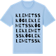Blue Soul t-shirt med Klemetsskögle ordlek t-shirt