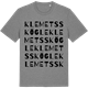 Mid Heather Gray t-shirt med Klemetsskögle ordlek t-shirt
