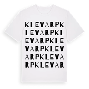 Klevarp ordlek t-shirt – ekologisk bomull t-shirt från Pinshirt