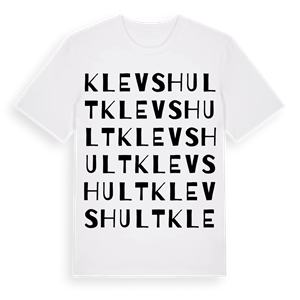 Klevshult ordlek t-shirt – ekologisk bomull t-shirt från Pinshirt