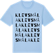Blue Soul t-shirt med Klevsmåla ordlek t-shirt