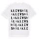 Klevsmåla ordlek t-shirt