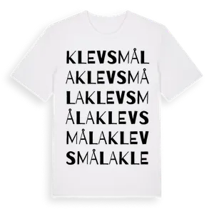 Klevsmåla ordlek t-shirt – ekologisk bomull t-shirt från Pinshirt