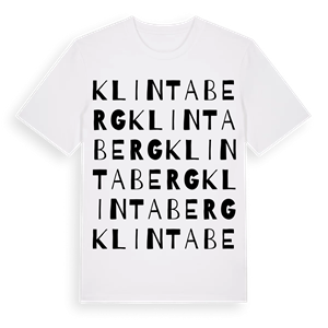 Klintaberg ordlek t-shirt – ekologisk bomull t-shirt från Pinshirt