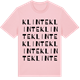 Pink Cotton t-shirt med Klinte ordlek t-shirt