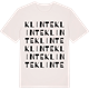 Vintage White t-shirt med Klinte ordlek t-shirt