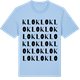 Blue Soul t-shirt med Klo ordlek t-shirt