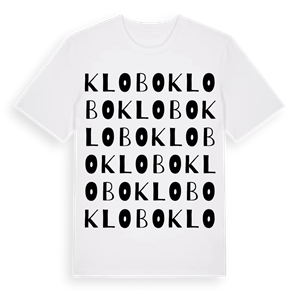 Klobo ordlek t-shirt – ekologisk bomull t-shirt från Pinshirt
