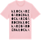 Pink Cotton t-shirt med Klockaregården ordlek t-shirt