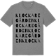 Mid Heather Gray t-shirt med Klockaregården ordlek t-shirt