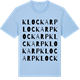 Blue Soul t-shirt med Klockarp ordlek t-shirt