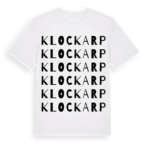 Klockarp ordlek t-shirt – ekologisk bomull t-shirt från Pinshirt