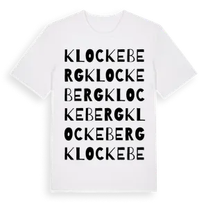 Klockeberg ordlek t-shirt – ekologisk bomull t-shirt från Pinshirt