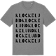Mid Heather Gray t-shirt med Klockelund ordlek t-shirt
