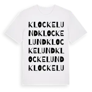 Klockelund ordlek t-shirt – ekologisk bomull t-shirt från Pinshirt