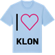 Blue Soul t-shirt med Jag älskar Klon t-shirt stort tryck