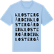 Blue Soul t-shirt med Klostergården ordlek t-shirt