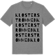 Mid Heather Gray t-shirt med Klosterströmmen ordlek t-shirt