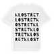 White t-shirt med Klostret ordlek t-shirt