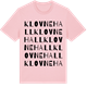 Pink Cotton t-shirt med Klovnehall ordlek t-shirt