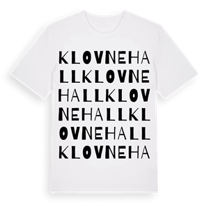 Klovnehall ordlek t-shirt – ekologisk bomull t-shirt från Pinshirt