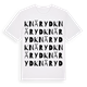 White t-shirt med Knäryd ordlek t-shirt
