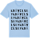 Blue Soul t-shirt med Knävelsby ordlek t-shirt