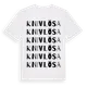 White t-shirt med Knivlösa ordlek t-shirt