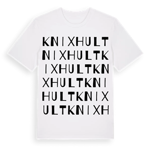 Knixhult ordlek t-shirt – ekologisk bomull t-shirt från Pinshirt
