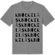 Mid Heather Gray t-shirt med Knöckelås ordlek t-shirt