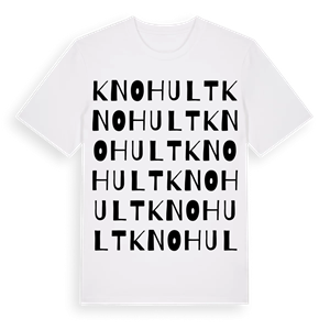 Knohult ordlek t-shirt – ekologisk bomull t-shirt från Pinshirt