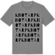 Mid Heather Gray t-shirt med Knotarp ordlek t-shirt
