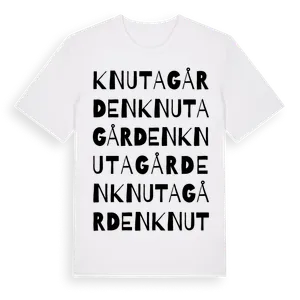 Knutagården ordlek t-shirt – ekologisk bomull t-shirt från Pinshirt