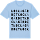 Blue Soul t-shirt med Kockagärdet ordlek t-shirt