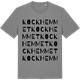 Mid Heather Gray t-shirt med Kockhemmet ordlek t-shirt