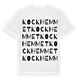 Kockhemmet ordlek t-shirt