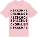 Pink Cotton t-shirt med Kocksdalen ordlek t-shirt