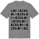 Mid Heather Gray t-shirt med Kohagen ordlek t-shirt
