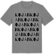 Mid Heather Gray t-shirt med Kojan ordlek t-shirt
