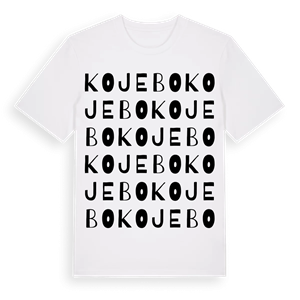 Kojebo ordlek t-shirt – ekologisk bomull t-shirt från Pinshirt