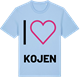 Blue Soul t-shirt med Jag älskar Kojen t-shirt stort tryck