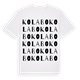 Kolabo ordlek t-shirt