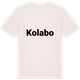 Vintage White t-shirt med Kolabo fetstil t-shirt