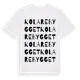 White t-shirt med Kolarebygget ordlek t-shirt