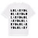 White t-shirt med Kolaryd ordlek t-shirt