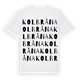 White t-shirt med Kolbråna ordlek t-shirt