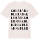 Vintage White t-shirt med Kolbråna ordlek t-shirt