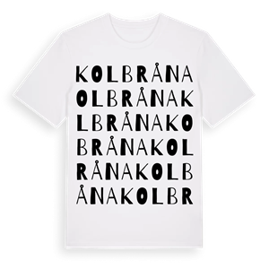Kolbråna ordlek t-shirt – ekologisk bomull t-shirt från Pinshirt