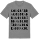 Mid Heather Gray t-shirt med Kolgränna ordlek t-shirt