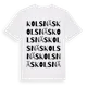 White t-shirt med Kolsnäs ordlek t-shirt